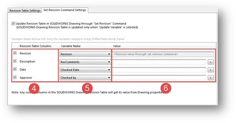 PDM revision command settings